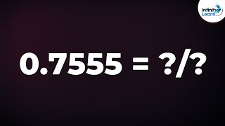 How do we Write a Non Terminating Recurring Decimal in the form P by Q Part 1  Dont Memorise [upl. by Acinomahs]