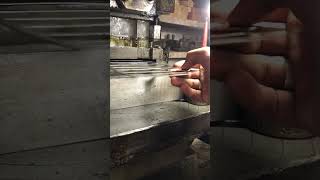 Knife Material Cutting Process  Knife Manufacturer hardwork ironsmith viralvideo [upl. by Clyve]