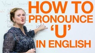 Vowel Pronunciation  u uhoo [upl. by Gairc]