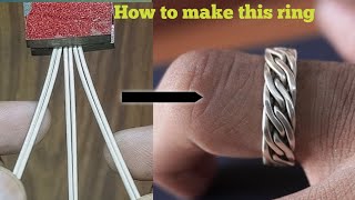 making a ring from silver wirehow its madejewellery makinggold smith luke [upl. by Adnhoj]