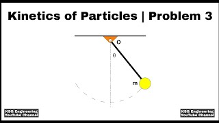 Kinetics of Particles  Newtons Second law  Problem 3  Engineering Mechanics [upl. by Giorgi]