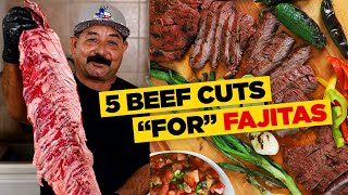 FAJITA FEST The 5 BEST Cuts of Beef for Fajitas Traditional amp Regional Favorites [upl. by Margarete]