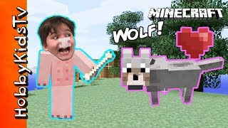 Minecraft HobbyPig Gets A Wolf Friend [upl. by Ariat]