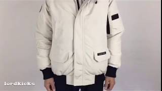 Canada Goose PBI Chilliwack Bomber white down jacket [upl. by Galer]