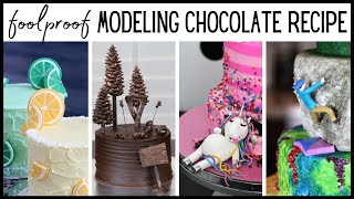 How to Make Modeling Chocolate with Candy Melts  ONLY 2 INGREDIENTS [upl. by Rivers]