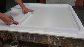 How to Make a Small Concrete Countertop Form with Foam Rails and Tapes by SureCrete [upl. by Rettke]