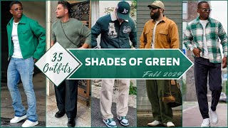 35 Ways to Style Green Color In Fall 2024  Mens Fashion [upl. by Branham]