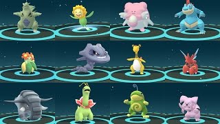 EVOLUTION POKÉMON GO GEN 2 AMAZING  TOP 12 RARE POKÉMON EVOLVING [upl. by Leventis]