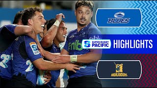 HIGHLIGHTS  BLUES v HIGHLANDERS  Super Rugby Pacific 2024  Round 13 [upl. by Griffy]