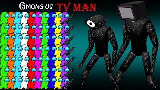 Among Us Escape from TV MAN amp SKIBIDI TOILET  Among Us Animation [upl. by Anua]