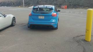 2016 Focus RS ETS Extreme exhaust nonresonated and Burble Kinda Loud Focus RS [upl. by Lyndsay301]