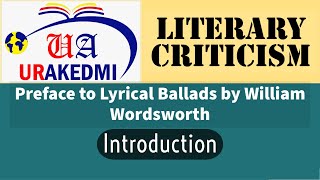 Preface to Lyrical Ballads Introduction William WordsworthLyrical BalladsLiterary Criticism [upl. by Neeruam]