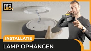 Hoe hang je zelf een plafondlamp op  Doehetzelf met INTOLED [upl. by Irahcaz902]