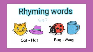 Rhyming words teaching ideas for parents [upl. by Zosi]