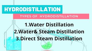 Hydrodistillation  Essential Oils  Water Distillation  Water amp steam Distillation [upl. by Natascha]