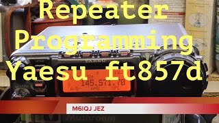 Yaesu ft 857d Repeater programming [upl. by Isoais560]