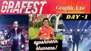 DAY1 GRAFEST 23 AYUSHMANN KHURRANAVLOG77 HARDIK BISHT VLOGS [upl. by Vtarj239]