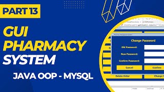 GUI for Pharmacy Management System using Java Part 7 [upl. by Tyoh]