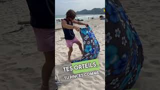 🤩🤩🤩Technique pas de sable sur la serviette thailande kohsamui voyage tips drole travel [upl. by Lahtnero]