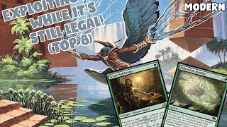 Exploiting Nadu while its still Legal Top 8  MH3 Woodlands Nadu  Modern Challenge  MTGO [upl. by Ailekat180]