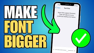 How To Make iPhone Font Size Bigger LARGE Text [upl. by Atiuqahs]