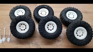 RC Crawler Reifen Felgen 3D Druck Kochen Verkleben Zusammenbauen selber bauen Schaumstoff schneiden [upl. by Frasier]