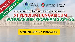 How To Apply Online Stipendium Hungaricum Scholarship 2024  Online Apply On HEC Portal For Hungary [upl. by Acus]