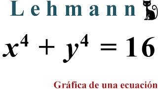 Gráfica de una ecuación Lehmann 63 [upl. by Rosemary]