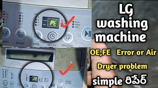 PE FE error repair in Teluguwashing machine durgaelectrician [upl. by Alrahc]