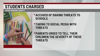 6 students charged in connection to Spartanburg Co school threats [upl. by Scornik863]