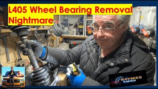 Range Rover L405 Wheel Bearing Removal P1 [upl. by Egiap]