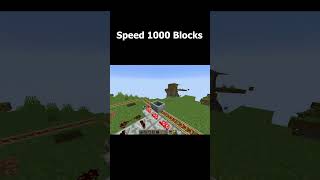 1000 blocks speed minecraftshorts [upl. by Elrak241]