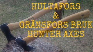 Gränsfors Bruk amp Hultafors HUNTING AXEHEAD to HEAD COMPARISON [upl. by Miller114]