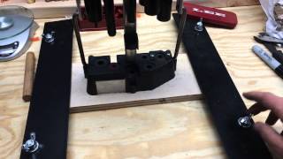 DIY workbench quick change vise  lee load all [upl. by Nodnek707]