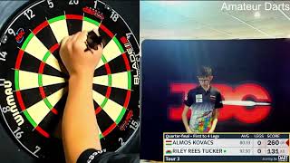 Almos Kovacs vs Riley Rees Tucker QuarterFinal JDC Advanced Tour 3 2023 [upl. by Dalpe]