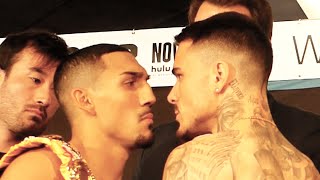 TEOFIMO LOPEZ vs GEORGE KAMBOSOS FIERY FULL WEIGHIN  Fighters try to GET AT EACH OTHER [upl. by Jeavons]