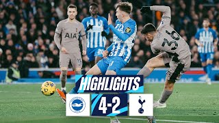 BRIGHTON 42 TOTTENHAM HOTSPUR  PREMIER LEAGUE HIGHLIGHTS [upl. by Salohcin890]