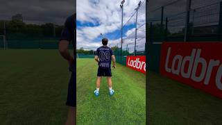 Best first touch you’ll ever see⁉️🤯 football soccer skills [upl. by Odnalra]