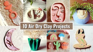 10 Air Dry Clay Beginner Friendly Tutorials  home decor [upl. by Herbert161]