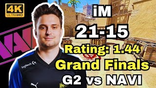 Grand Finals  iM 2115 NAVI vs G2 Mirage  BLAST Premier Fall Final 2024 cs2 pov [upl. by Nuzzi348]