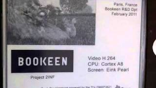 Bookeen displays smooth video playback on eInk Panel [upl. by Meluhs82]