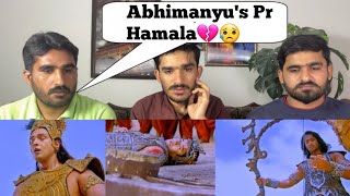 Mahabharat Episode 238 Part 1 Shakuni stabs Abhimanyu PAKISTAN REACTION [upl. by Jolynn]