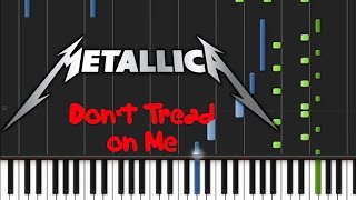 Metallica  Dont Tread on Me Piano Cover Tutorial ♫ [upl. by Atihana173]