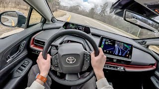 2023 Toyota Prius Prime  Morning Commute in The 42k PHEV [upl. by Kaufmann745]