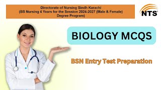 BSN Admission Entry Test Preparation I NTS BSN test Preparation I Biology MCQs [upl. by Dulcie173]