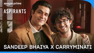 When CarryMinati Met Sandeep Bhaiya  Aspirants Season 2  Prime Video India [upl. by Naot]