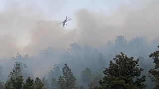 Fighting the Sweetwater Fire A view from Highway 85 Weston County Wyoming October 5 2024 [upl. by Irtemed]