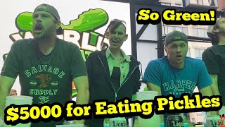 5000 Dollar Pickle Eating Contest  manvfood  Molly Schuyler [upl. by Otrebile]