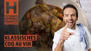 Schnelles Klassisches Coq au Vin Rezept von Steffen Henssler [upl. by Eseuqcaj39]