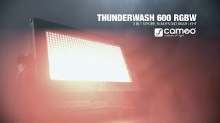 Cameo THUNDER WASH 600 RGBW  3 in 1 Strobe Blinder and Wash Light [upl. by Rodoeht]